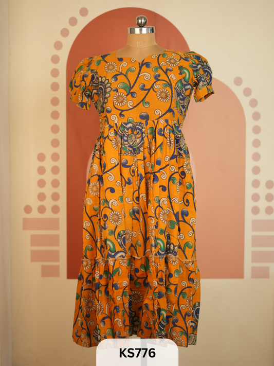 MADNESS-KALAMKARI LONG GOWN