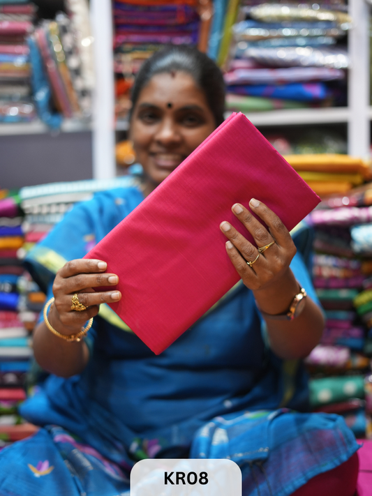 BISHNUPUR PLAIN KATAN SILK SAREE