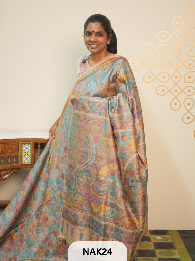 SEMI  PENKALAMKARI SAREE