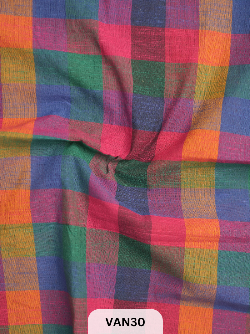 MADRAS KATTAM FABRIC - 1 MTR