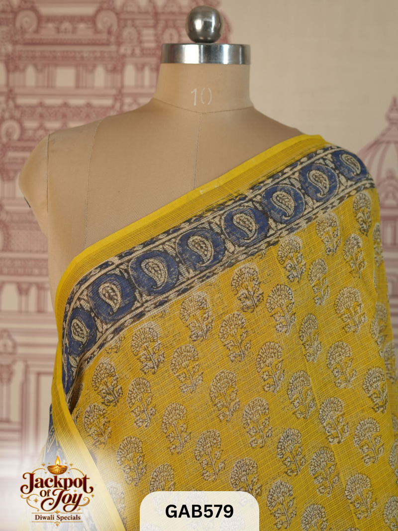 Kota Jaipur Handblock Print Saree