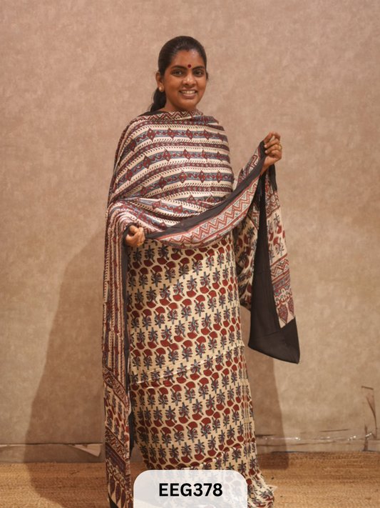 AJRAKH MODAL 2  PCS-UNSTITCHED