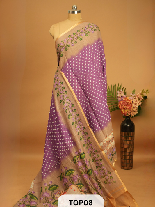 SEMI LINEN SAREE