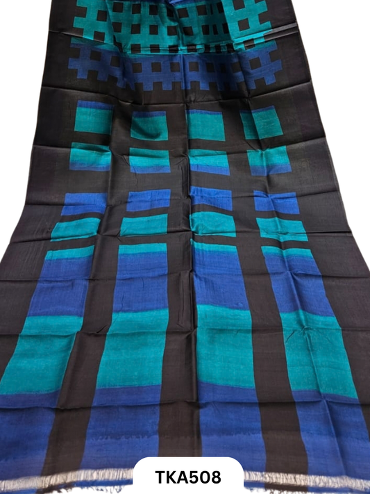Murshidabad Silk Block Printing Saree