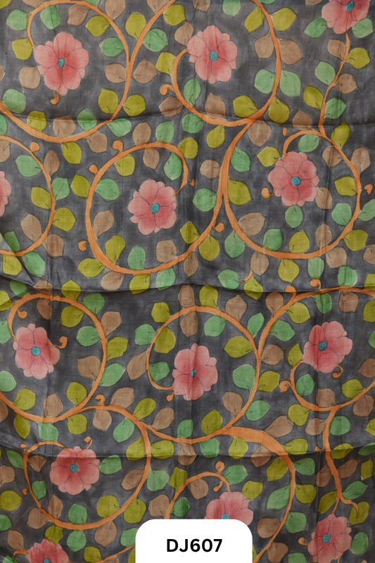 Tussar Hand Paint  Blouse