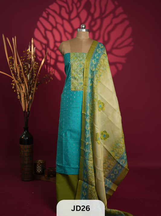 PREMIUM CHANDERI SILK SALWAR SUIT