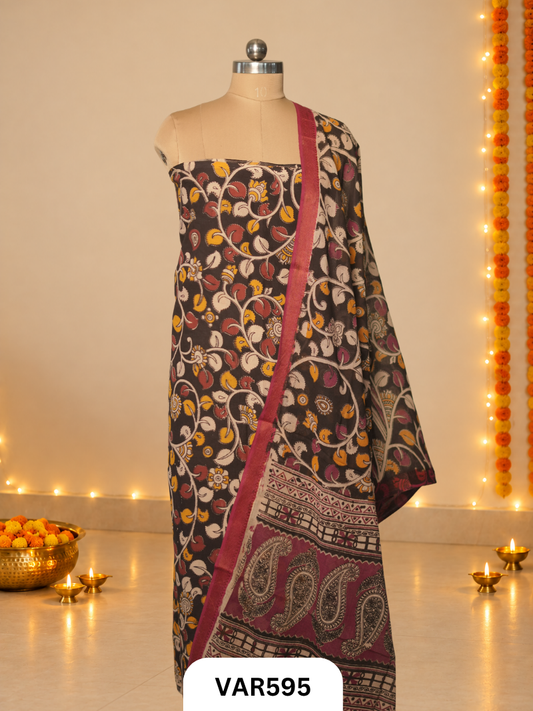 Kalamkari 2 Pcs Salwar Suit - Top2.5 Mtr and Duppatta