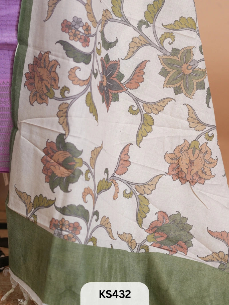 MANGALGIRI PATTU TOP AND DUPPATA - 2 PCS