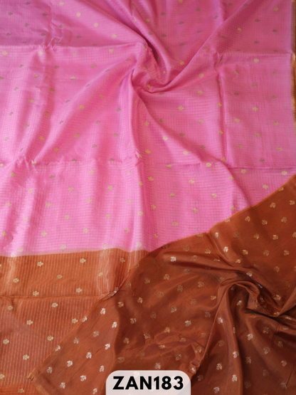 Pure Dupion kanchipuram fusion Rich pallu saree