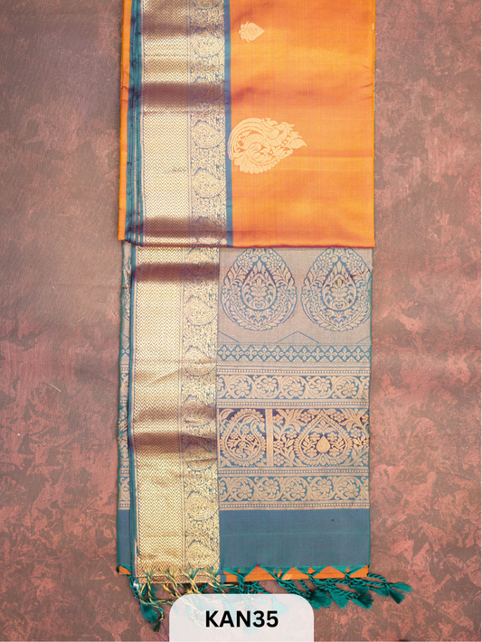 KANCHIPURAM HANDLOOM PURE SOFT SILK