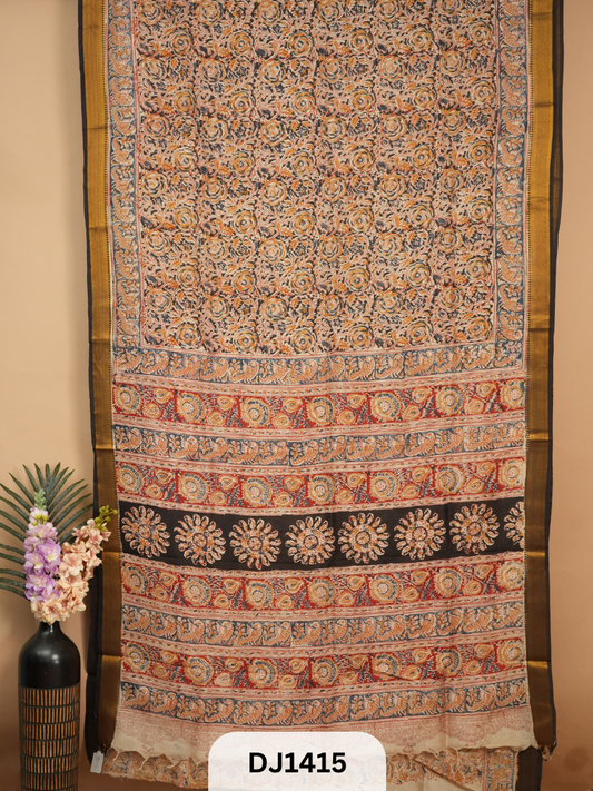 KALAMKARI CHENNURI SILK SAREE