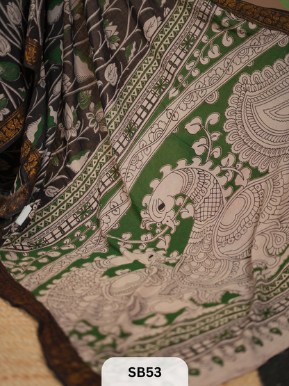 SUNGUDI X KALAMKARI SAREE
