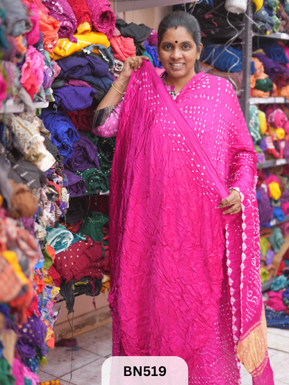 SEMI TISSUE WITH CHORAS DANI SAREE - LAGDI PATTA