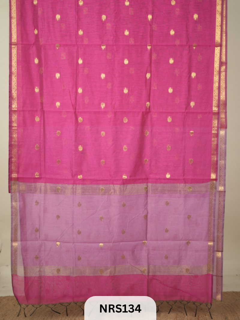CHANDERI INSPIRED MAHESWARI SAREE