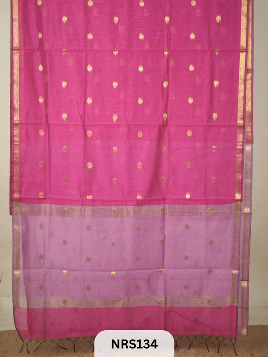 CHANDERI INSPIRED MAHESWARI SAREE