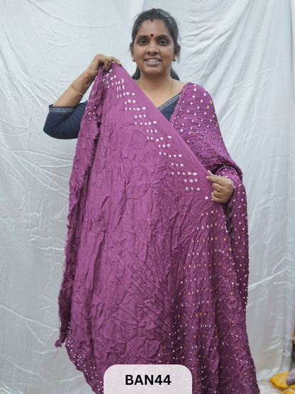 SEMI GAJI BANDHANI GHARCHOLA PALLU