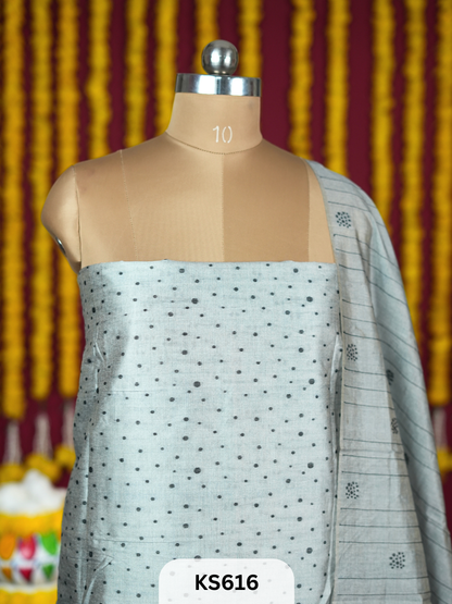 JAMDANI WEAVE SILK HANDWORK SALWAR