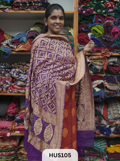 PURE KHADDI GEORGETTE DUPPATTA