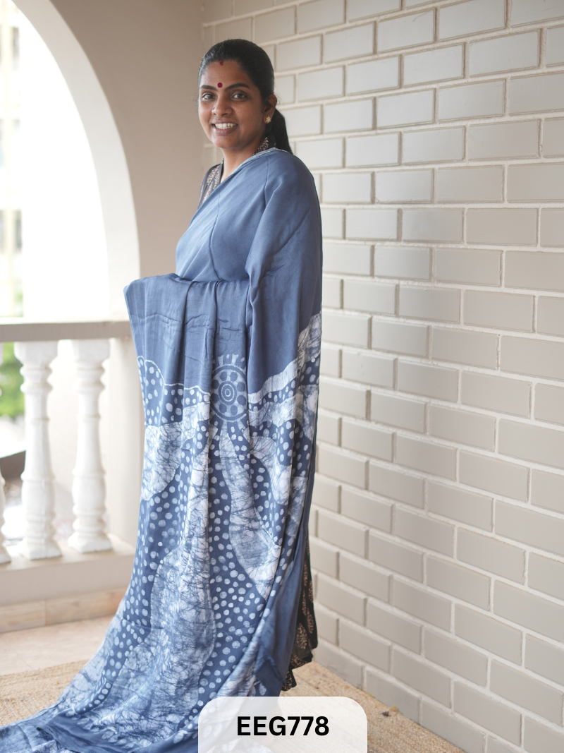 BATIK PRINT MODAL SAREE