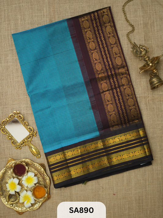 PURE KUPPADAM HANDLOOM SILK COTTON SAREE (pure by pure)