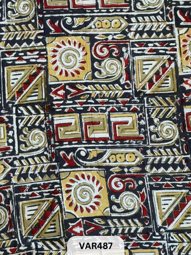 Kalamkari Hand printed - Fabric -1.5mtr