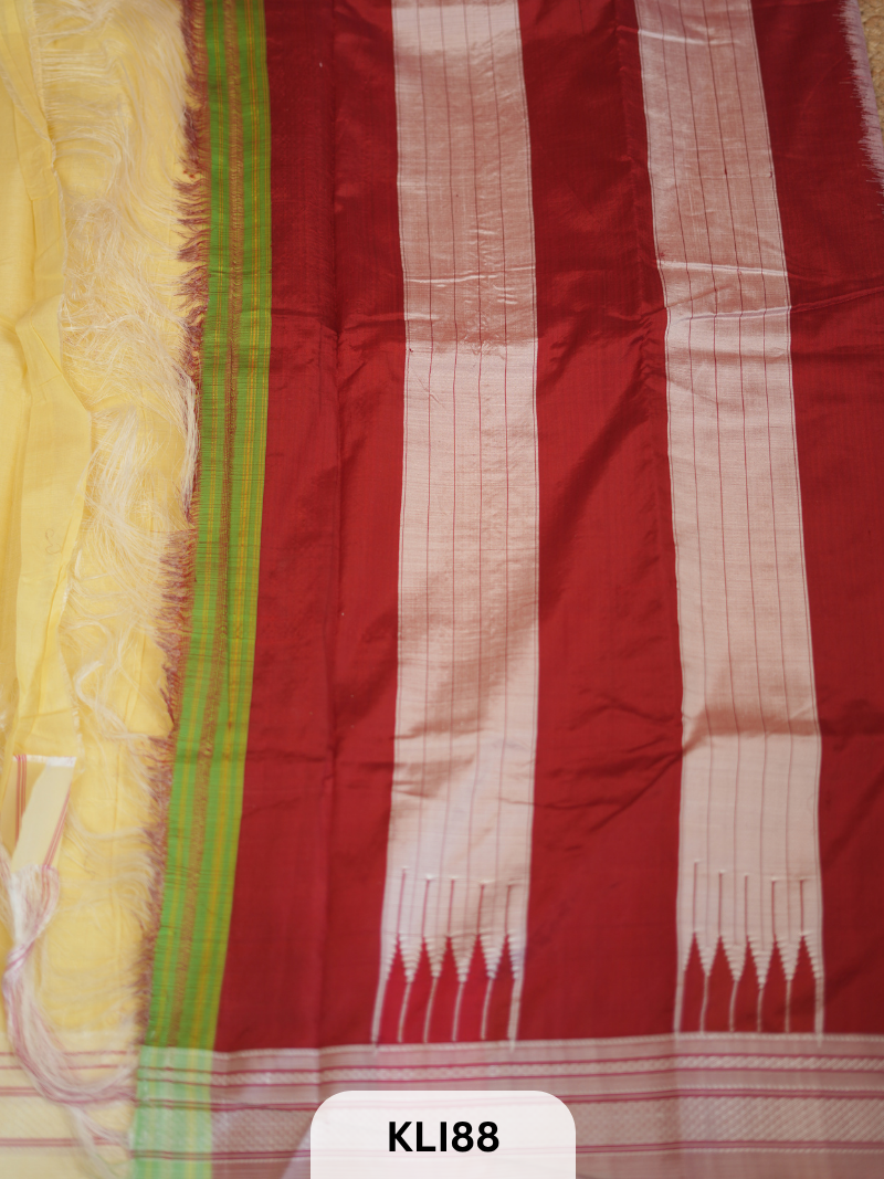Pettada Anchu Semi Silk Saree With Gayathri Border