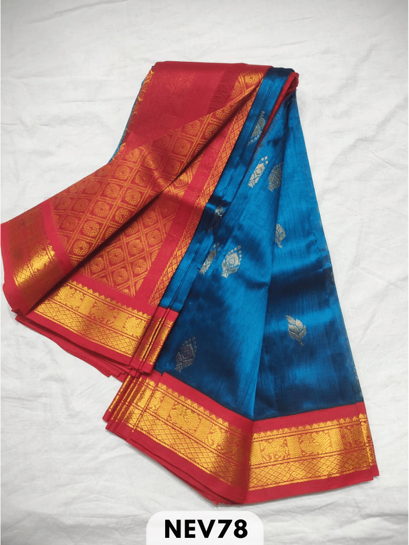KORVAI BODY BUTTA WITH RICH PALLU SAREE - HANDLOOM
