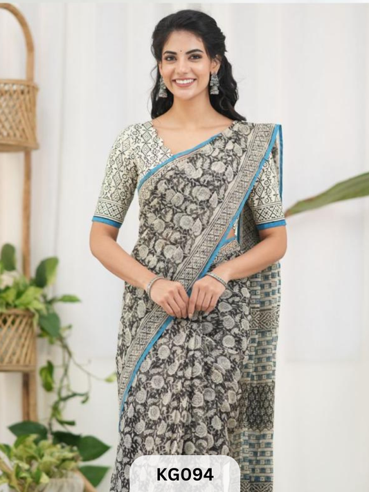 KOTA HANDBLOCK PRINT SAREES X KAARIGAI