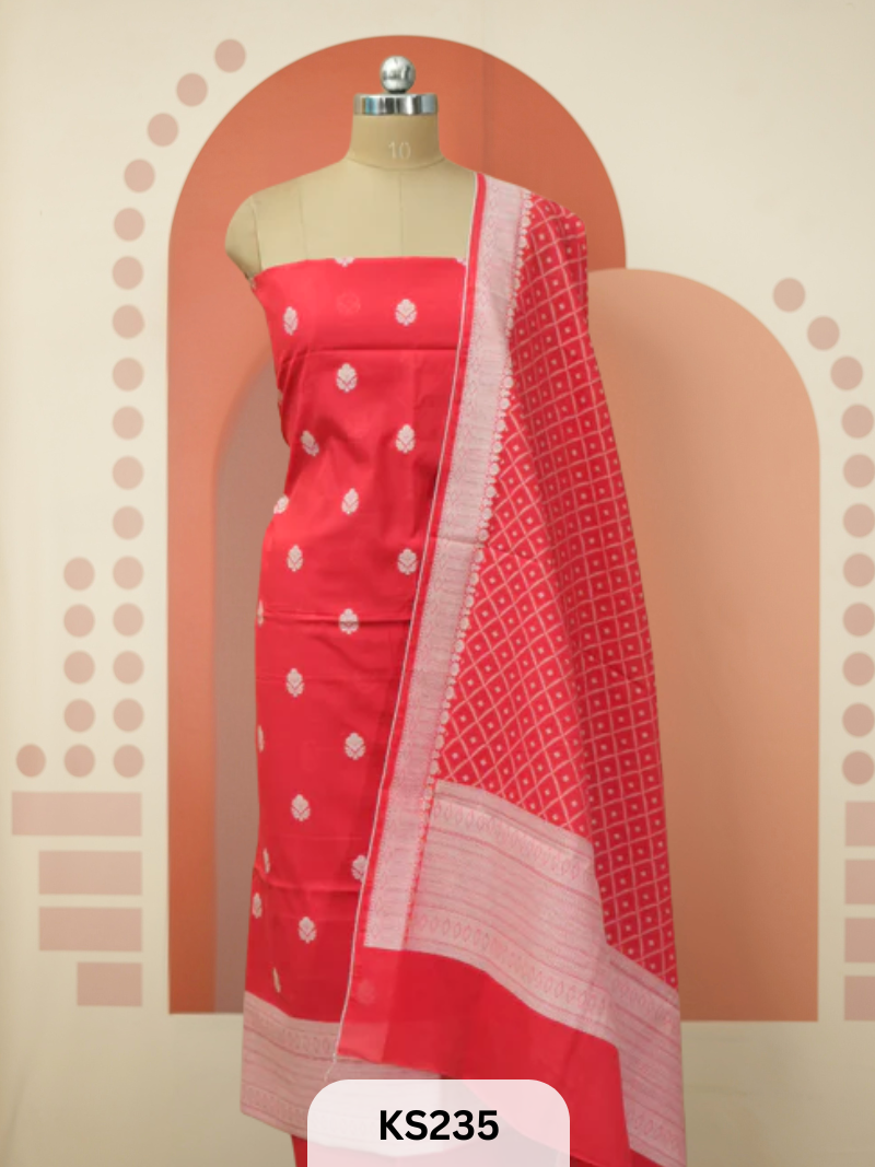 PURE CHANDERI SILK HANDLOOM SALWAR