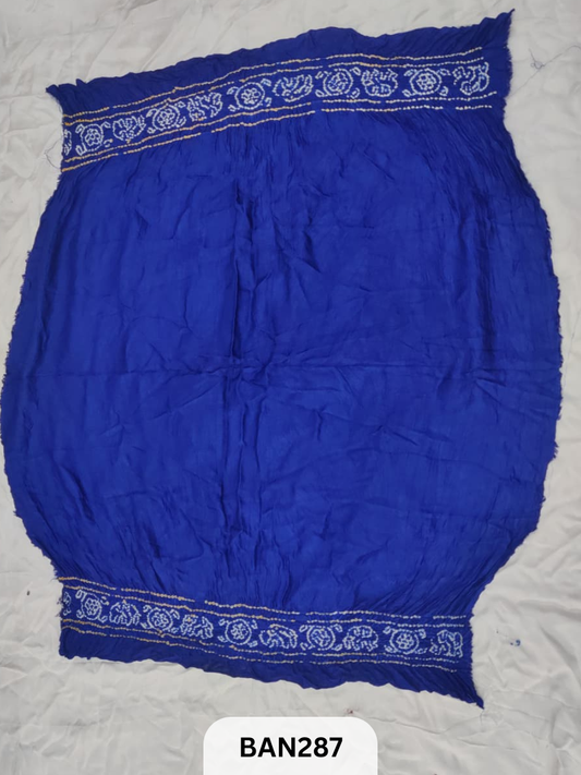 SEMI GAJI  BHANDHEJ BLOUSE-1 MTR