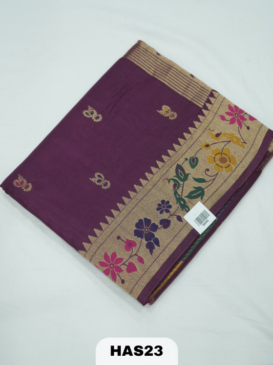 BANARAS DOLA SAREE WITH BORDER