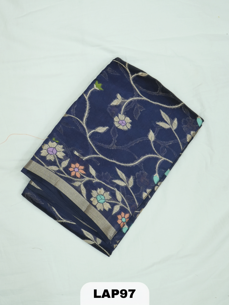 Banaras kora dupion silk saree
