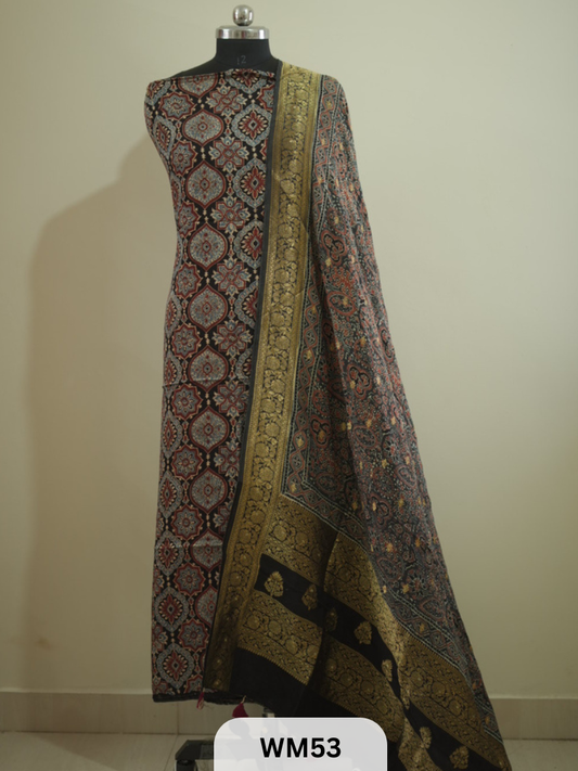 MODAL SILK TOP WITH DOLA DUPPATTA - 2PCS