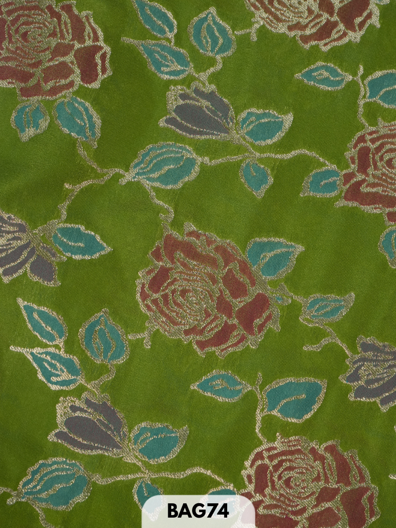 banaras alfi zari fabric -1 mtr