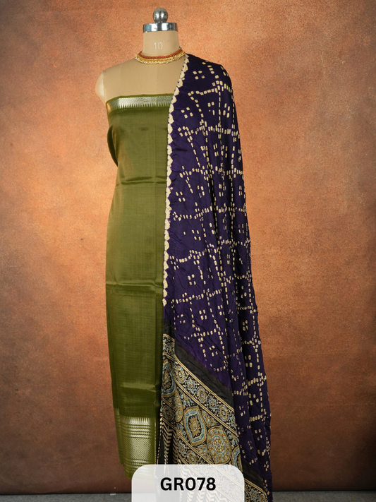 Modal Bandhani Dupatta + Mangalgiri Top