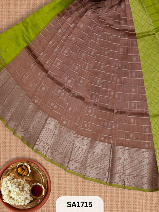 PURE HANDLOOM MANGALGIRI SAREE | BUTTA PALLU