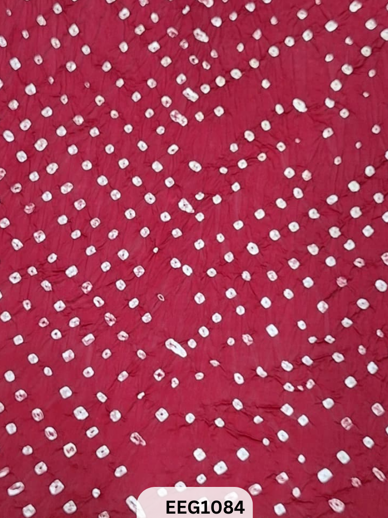 MODAL AJRAKH BANDHEJ RUNNING FABRIC-1 MTR