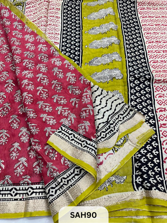 DOLA SILK NAKSHI BORDER SAREE