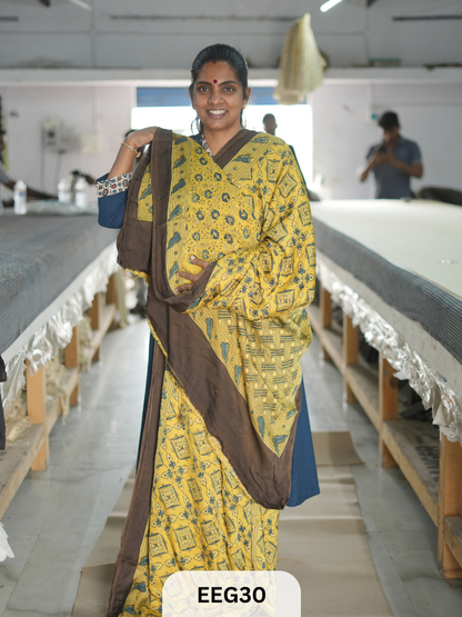AJRAKH MODAL SAREE
