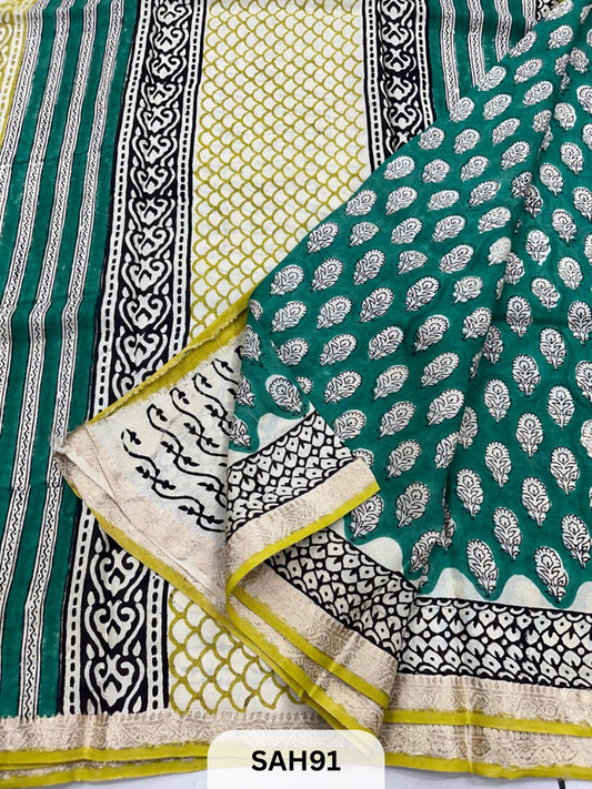 DOLA SILK NAKSHI BORDER SAREE