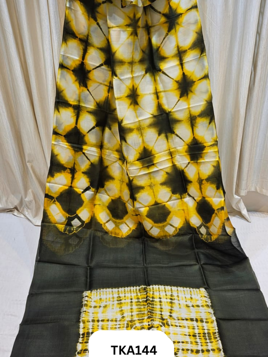 Pure Bishnupuri Silk - Shibori work saree