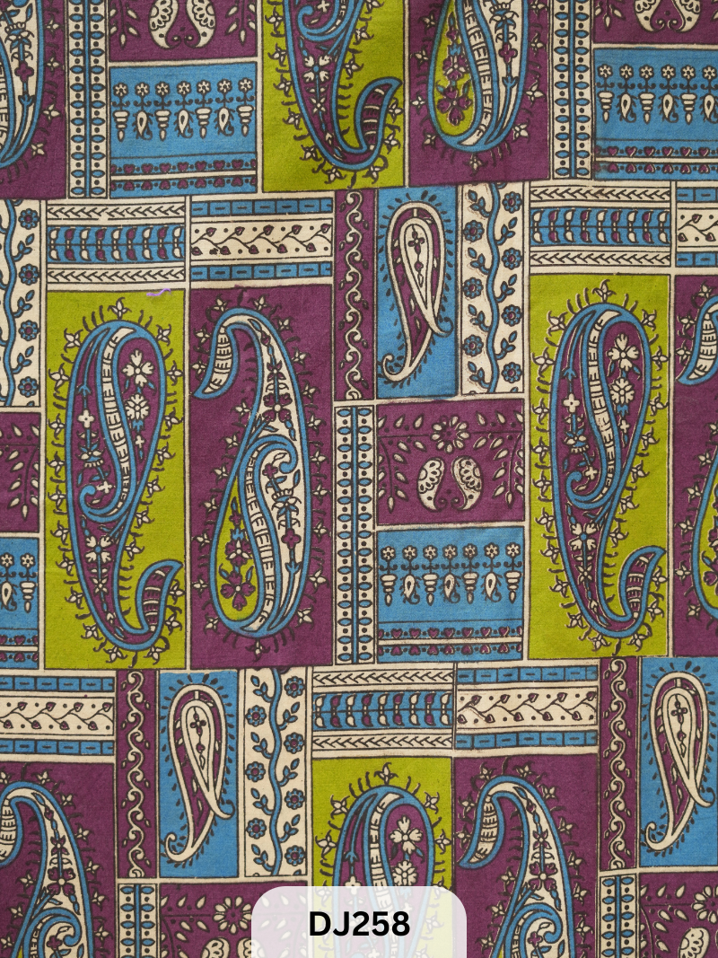 Kalamkari Hand printed - Fabric -1mtr
