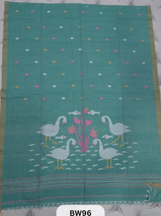 COTTTON JAMDHANI PAITHANI PALLU SAREE