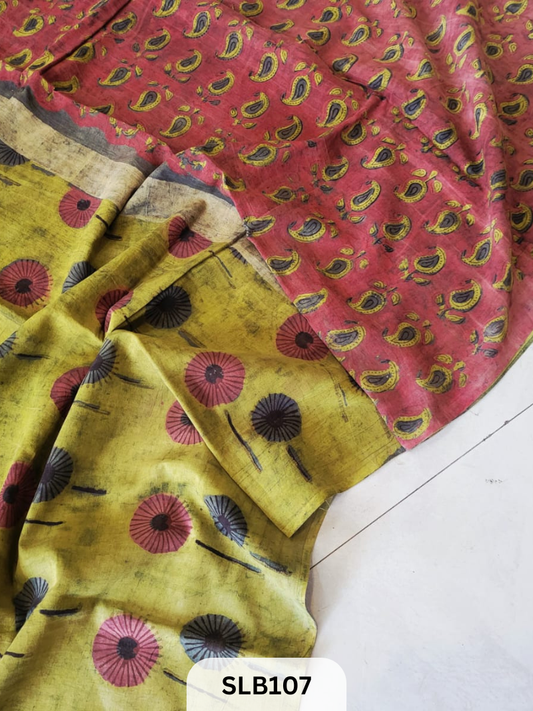 NASHPAL AJRAKH PRINT HAND BLOCK MULMUL COTTON SAREE