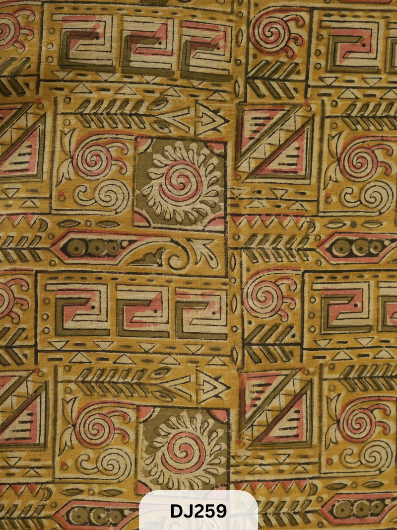 Kalamkari Hand printed - Fabric -1mtr