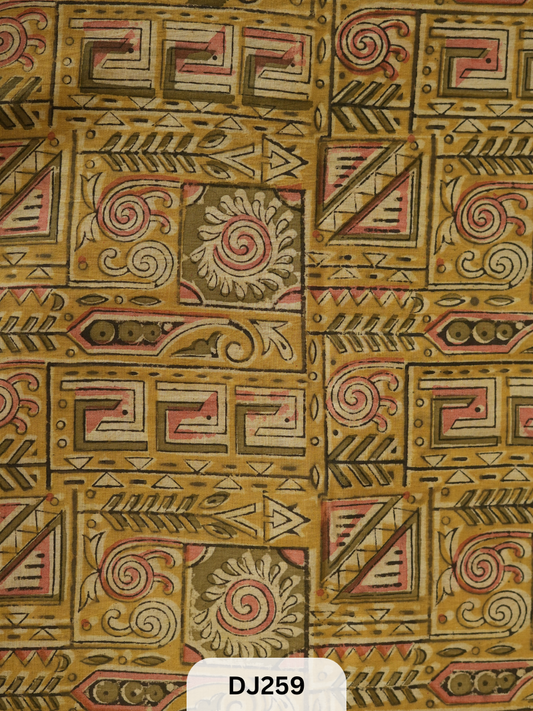 Kalamkari Hand printed - Fabric -1mtr