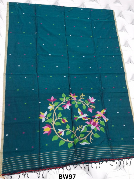 COTTTON JAMDHANI PAITHANI PALLU SAREE