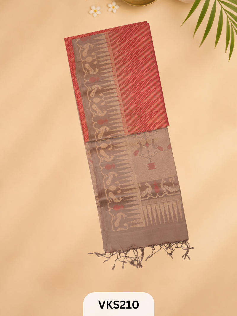PURE KANCHIPURAM PURE SOFT SILK SAREE