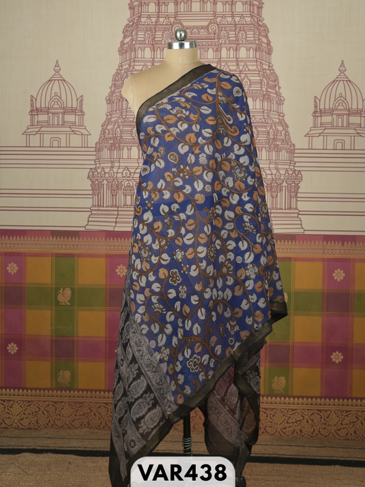 kalamkari cotton border duppatta + shipping
