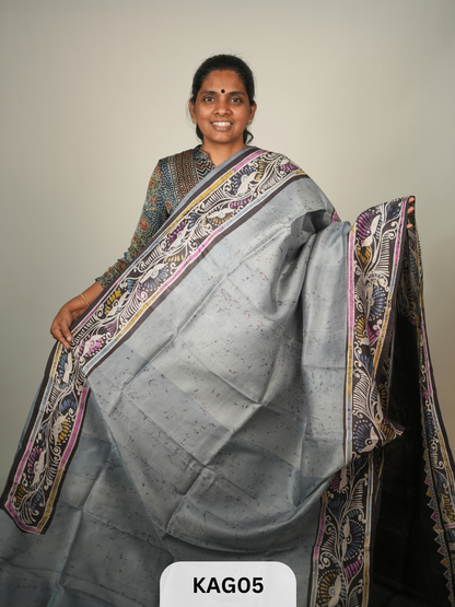 PURE BHISNUPUR BATIK HANDPAINTED SAREE